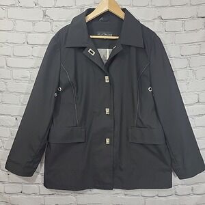 Platinum Utex Jacket Womens XL Black Toggle Buttons